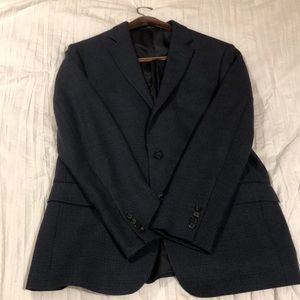 Men’s Navy and Black Suit Jacket